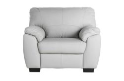 Collection Milano Leather Chair - Grey.